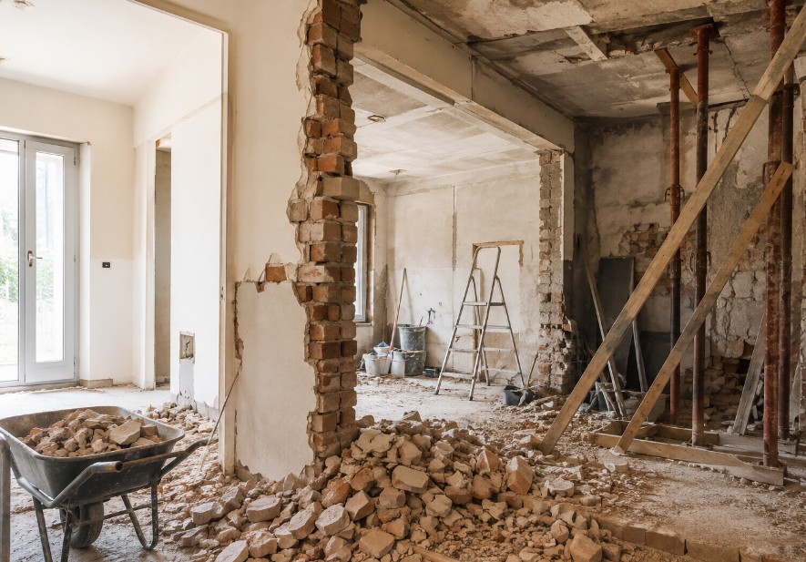 Opere interne, spostare tramezzi e rifare bagno o cucina senza pratica edilizia?